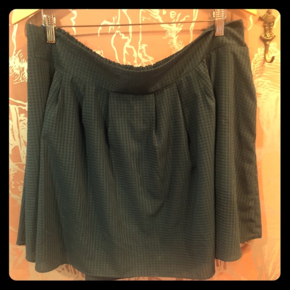 Evergreen Checkered Mini Skirt